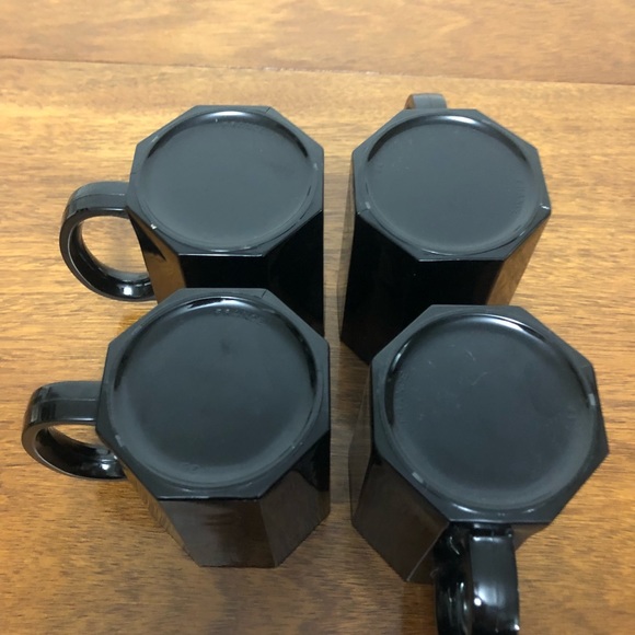 Arcoco octagon mugs, black, made in france - Picture 4 of 5